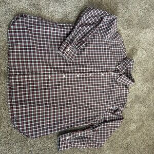 Ralph Lauren Oxford Shirt Button Down Plaid Long Sleeve Dress Shirt 17 34/35